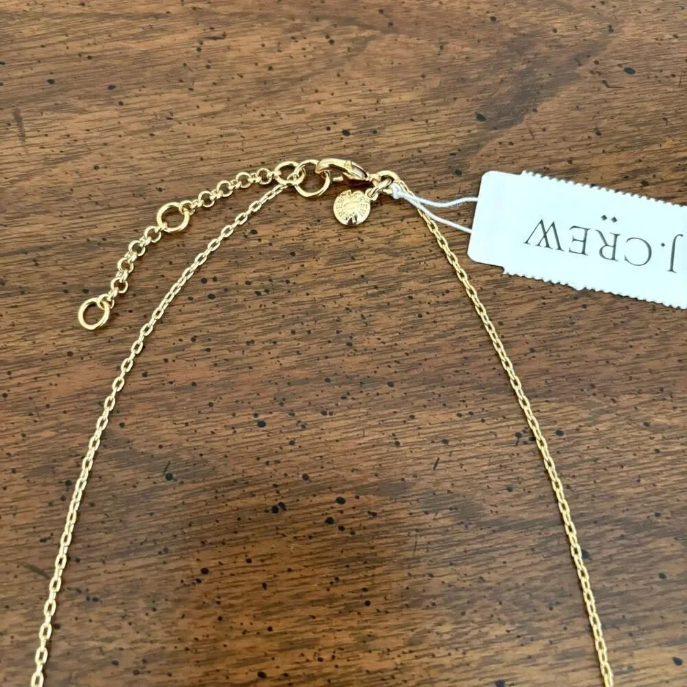 J.Crew | Offset “X” Initial Necklace | 17” Adjustable